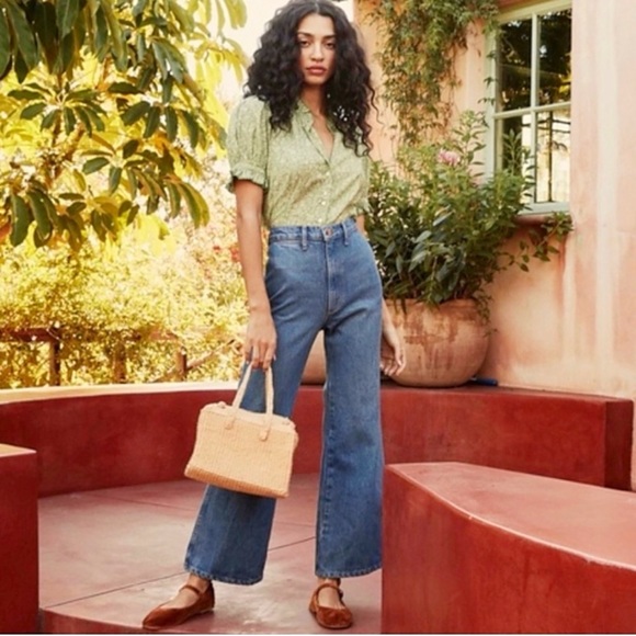 NWOT Doen Authentic Vintage Melody High Rise Flare Denim Jeans Women's Size 27 - Picture 4 of 16